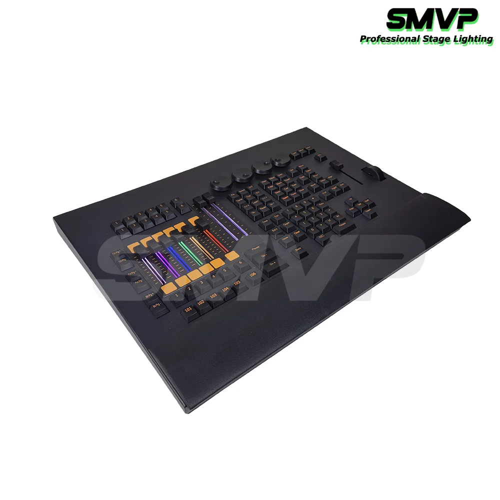 New DMX Controller With Electric Push Rod RGB Backlight DMX512 Stage Light Controller For DJ Disco Party Wedding Concert