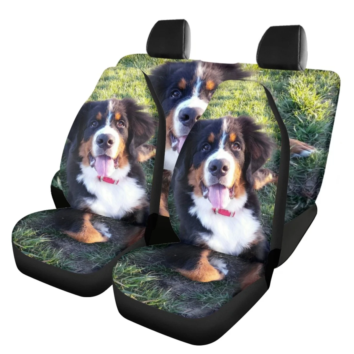 Car Seat Cover Funny Bernese Mountain Dog Design Front/Back Car Protector Design Seat Covers Soft Durable Auto Seat Covers