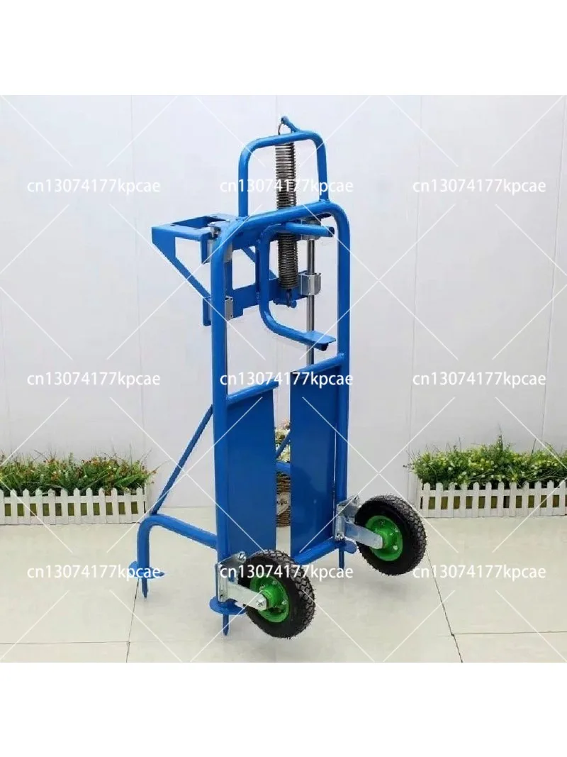 Foot-operated Ground Drill Frame, Hand-cranked Agricultural Drilling and Pit Digging Frame