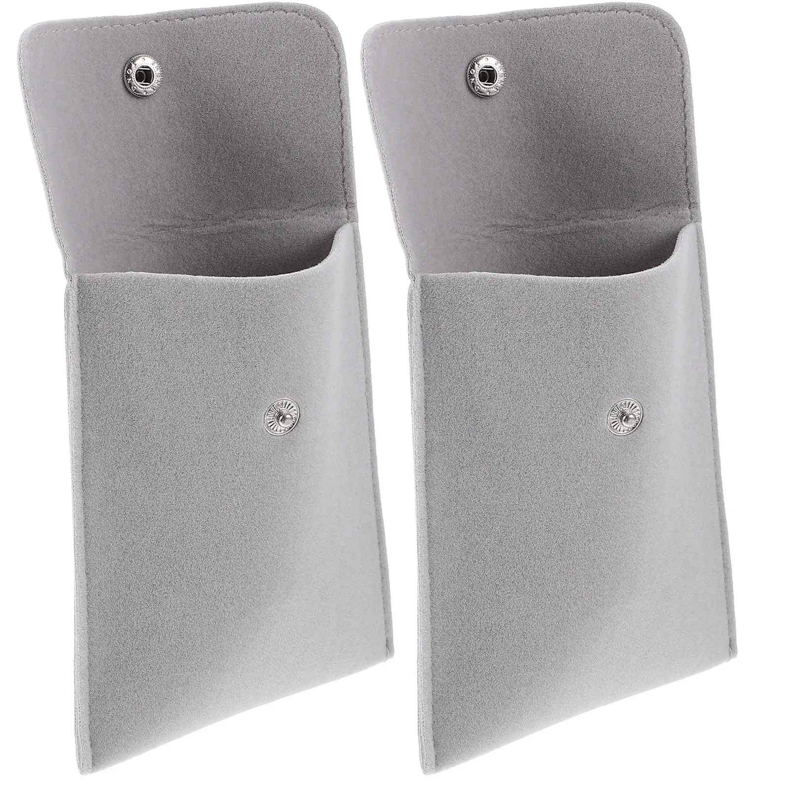 

2 шт. подарочные пакеты-футляры для хранения украшений (браслетов, колец, ожерелий) с застежкой-кнопкой для вечеринок, свадеб и мероприятий