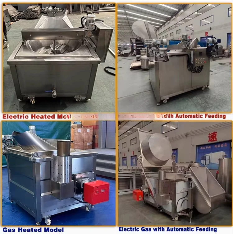 Snack Frying Machine, Peanut Oil Frying Equipment, Fully Automatic Gas-fired Heating Oil Frying Machine