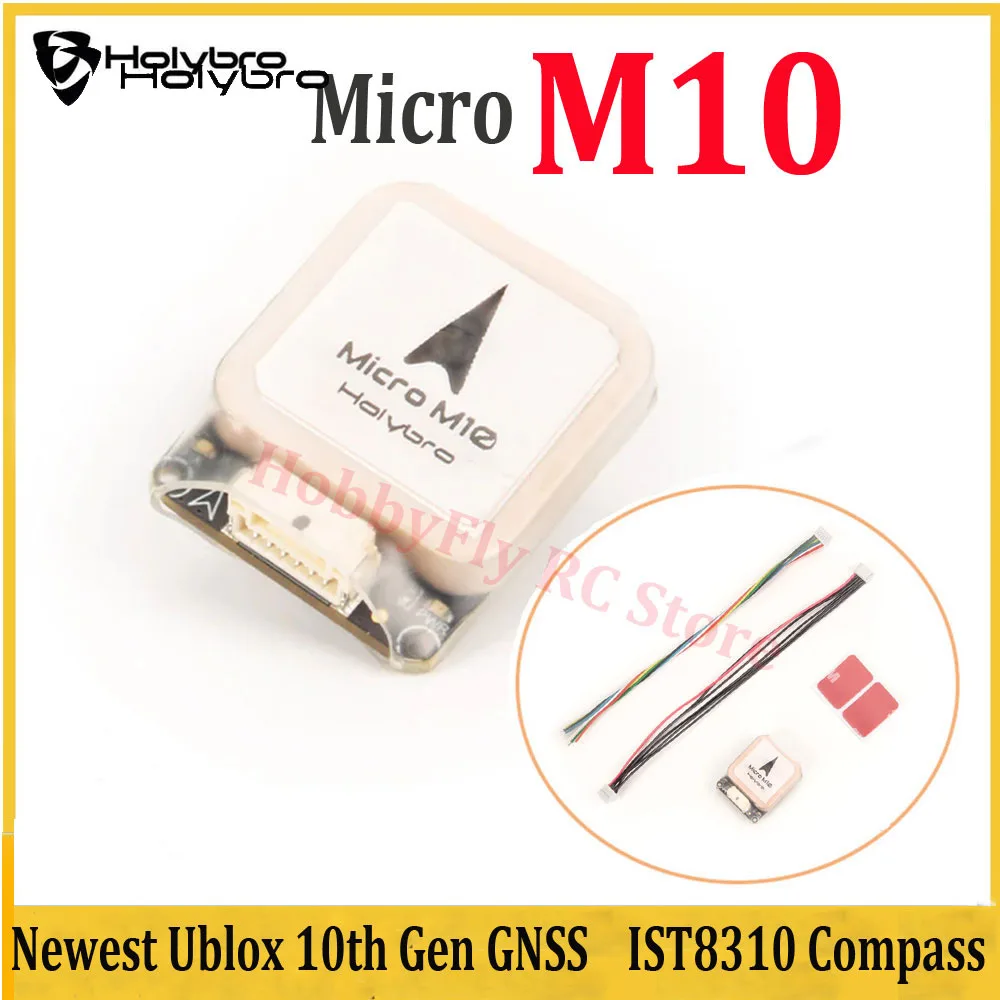 

Holybro Micro M10 GPS Module with IST8310Compass 32x26mmCeramicAntenna forRC AirplaneFPVFreestyleLongRange Drone -Hobbyist Grade