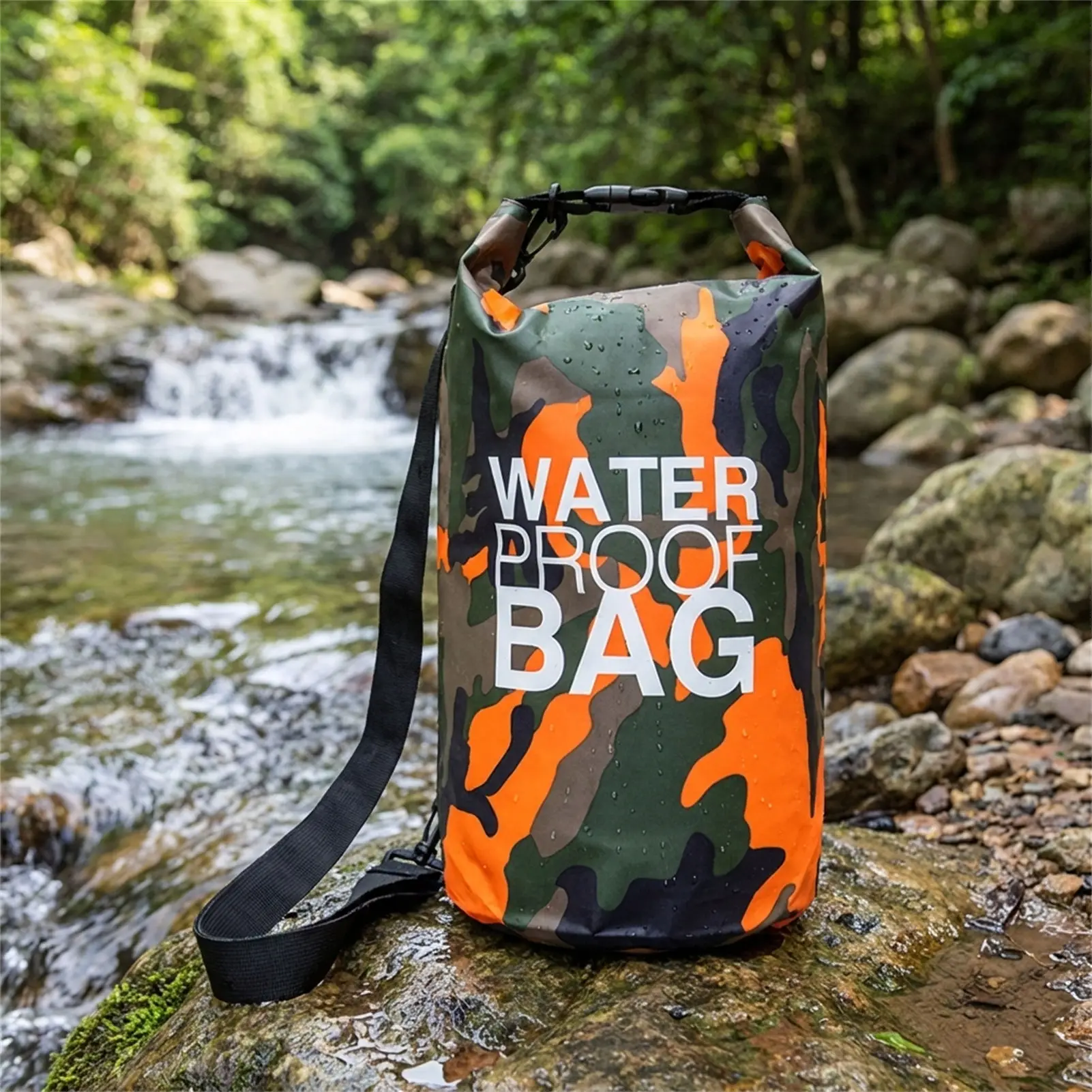 Pvc Waterproof Bag Camouflage Pattern For Outdoor Sports Portable And Durable Storage Solution