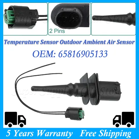 Exterior Air Ambient Temperature Sensor For BMW E20 E 22 E 34 E30 E87 E88 E90 E92 F20 F6 F7 F10 F11 F22 F30 F31 F34 65816905133