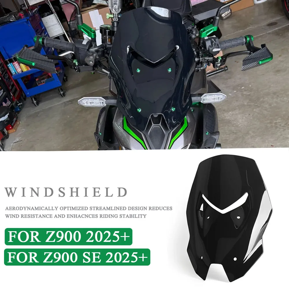 

Fit For Kawasaki Z900 SE Z 900 2025 2026 Touring Windshield Windscreen Wind Screen Deflectors Viser Visor Motorcycle Accessories