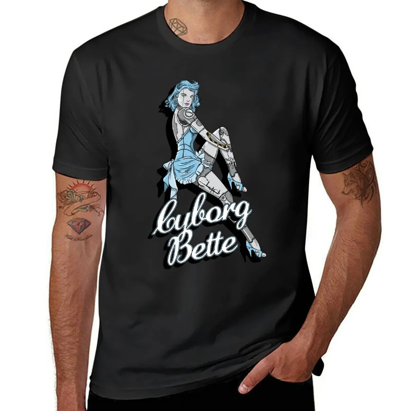 

Cyborg Bette T-Shirt tops tees vintage clothes plus sizes mens graphic t-shirts pack