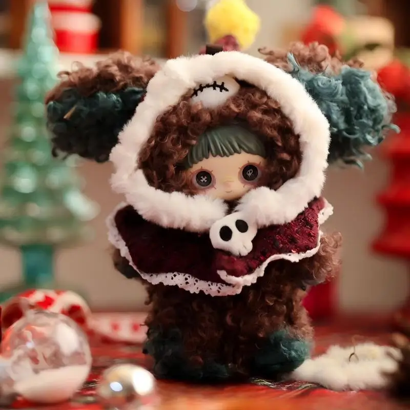 정품 메이미-윈터 그로테스크 시리즈 플러시 블라인드 박스 타이드 플레이 백 걸이형 귀여운 소녀 생일 휴일 서프라이즈 선물