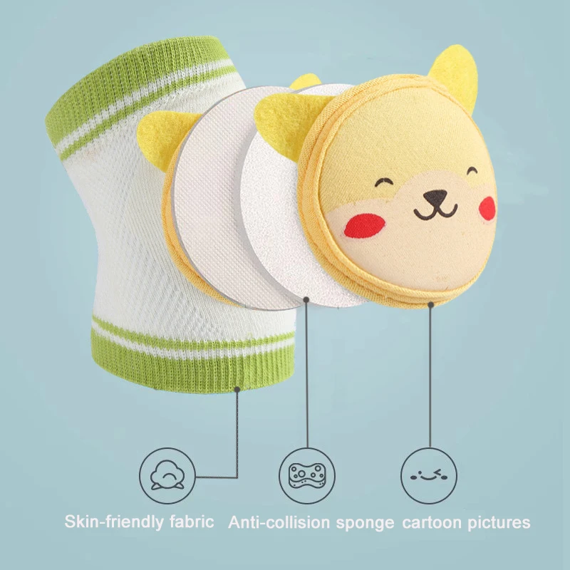 وسادة زحف كرتونية لطيفة للأطفال ، وسادة ركبة مانعة للإنزلاق للأطفال ، وسادة ركبة آمنة للرضع ، واقي للأطفال الصغار