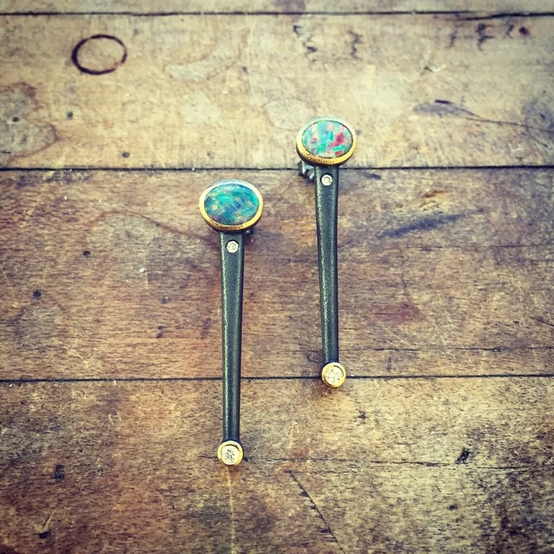Vintage Green Australian Treasure Ethnic Earrings Suitable For Women's Creative Personalized Jewelry