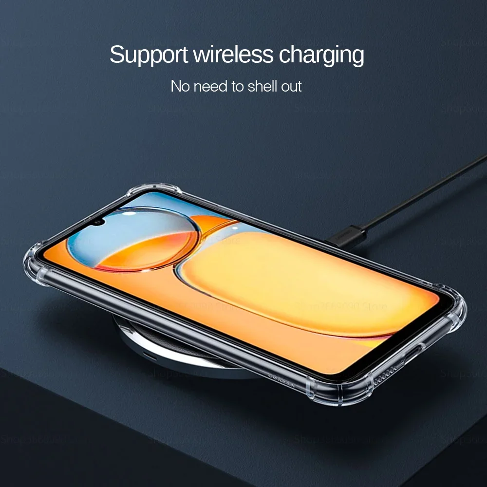 3in1 عدسة واقية من الزجاج المقسى حافظة شفافة لهاتف Xiaomi Redmi 13C Redmy 13 C C13 Redmi 13C 6.74 بوصة غطاء هاتف من السيليكون #6