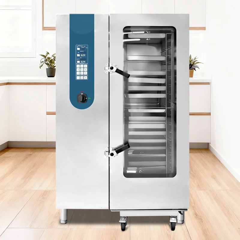 Multifunctional Commercial Electric AI Smart Steam Bake Combo Oven Android System 6/10/20 Layers Bakery Use High Productivity