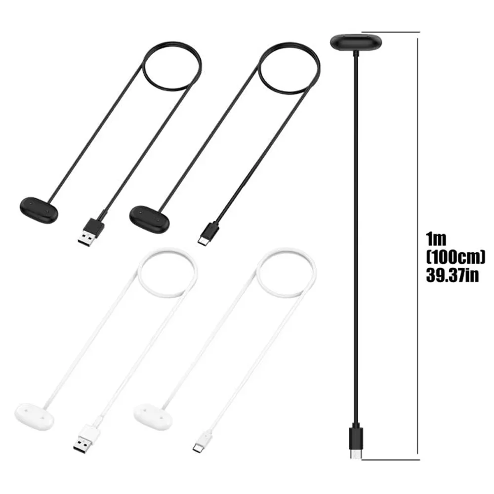USB/Type-C Charger Magnetic For Google Fitbit Air Charging Cable Cord Wire Adapter For Google Fitbit Air Smart Watch Accessories