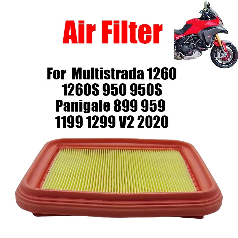 

For DUCATI Multistrada 1260 1260S 950 950S Panigale 899 959 1199 1299 V2 2020 Motorcycle Engine Air Filter Cleaner Air Intake