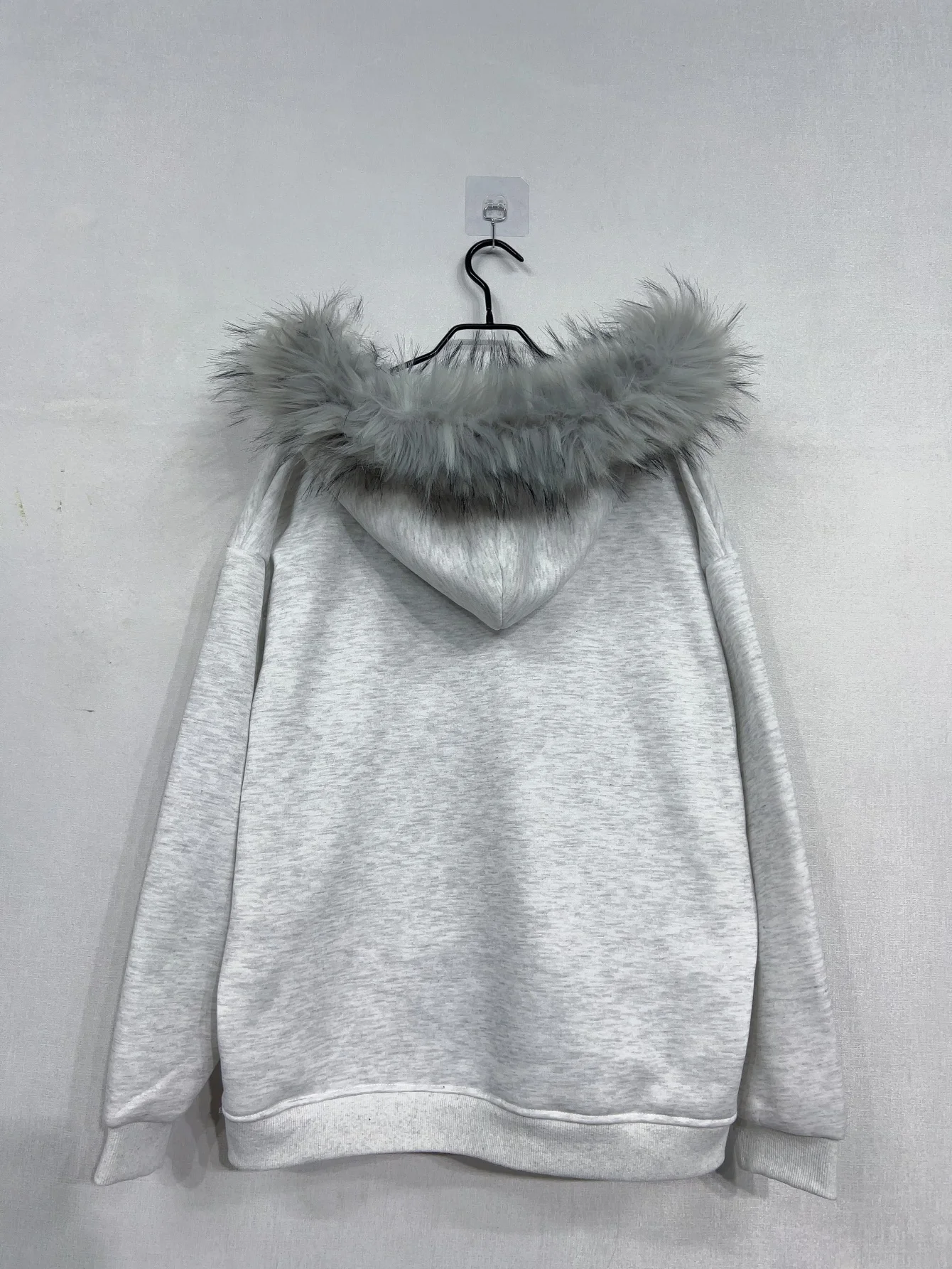 Y2K Kunstfell-Hoodie Sweatshirt Winter Damen Goth Reißverschluss Kapuzenpullover Acubi Gyaru Grunge Sweatshirt Hoodie 2000er Alt Jacke Kleidung – Detail 5