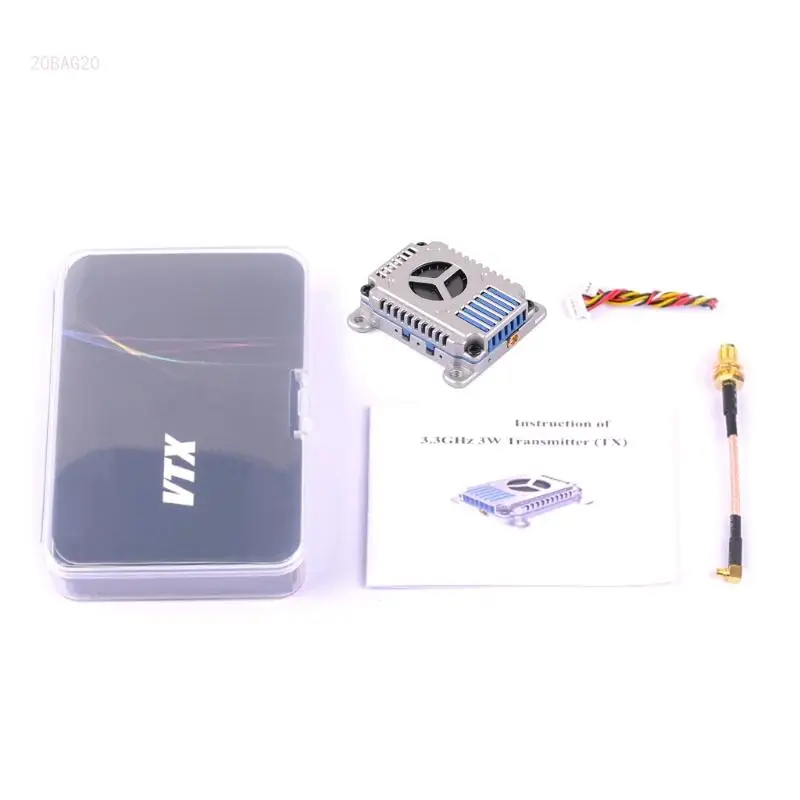 

Portable 3.3GHz 3W VRX Imaging Transmission Wireless Transmission and Reception Module 16CH 16-Channel Frequency