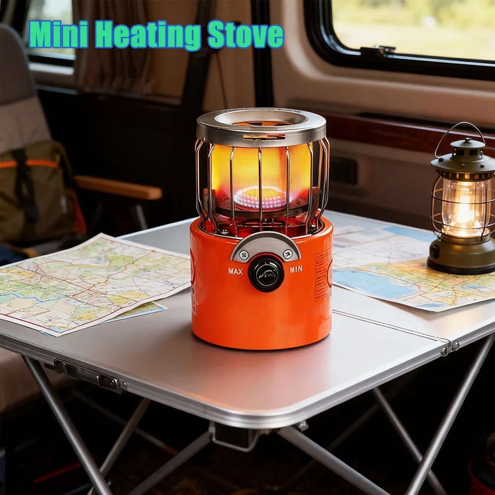 Mini calentador para exteriores, calentador de Gas licuado, estufa para hornear, calentador para exteriores de 2000W, calefacción de alta potencia, cocina, una estufa Multi Purp