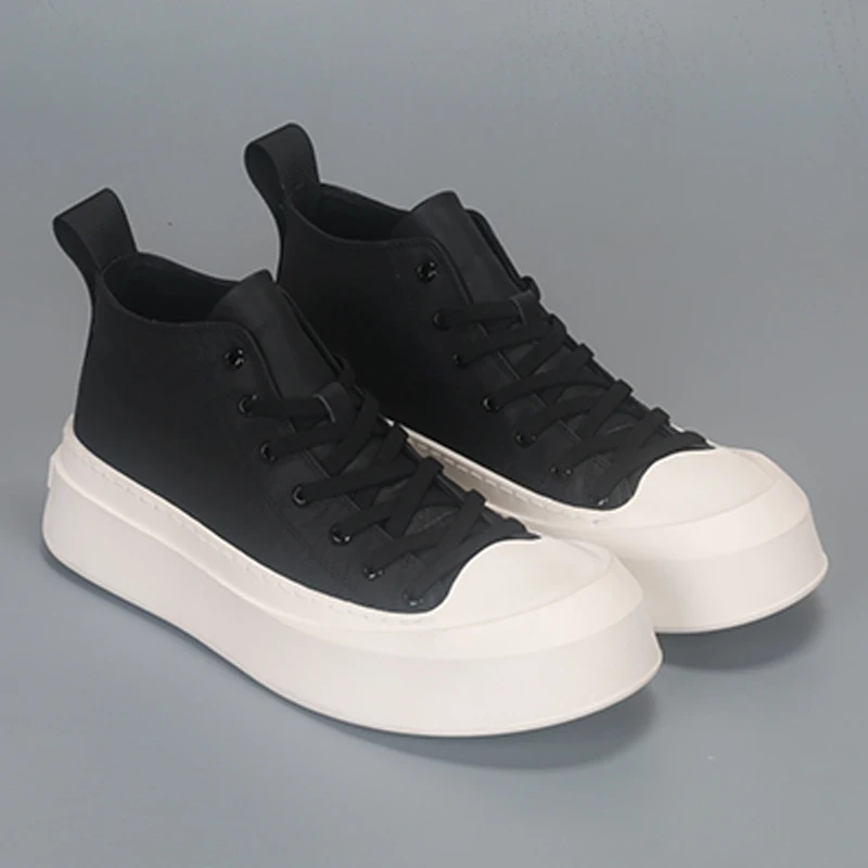 New Fashion Versatile Fashion Shoes, Dirty Resistant Men's Lightweight and Comfortable Board Shoes, Casual Cowhide Elevated Shoe