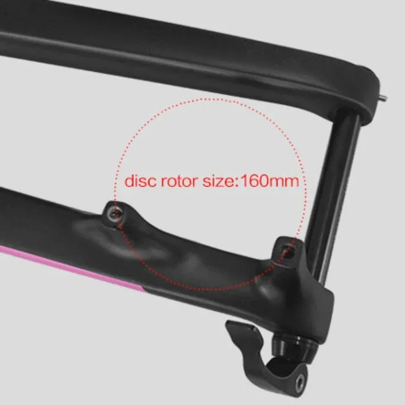 Airwolf T800 Bicycle Carbon Fiber Fork MTB Bike Fork 29Inch Tapered Tube Mountain Fork for Bike Thru Axle 100*15mm