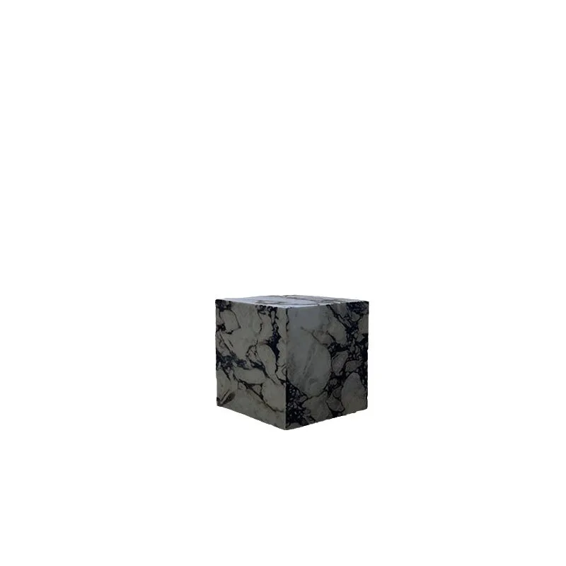 Light luxury minimalist marble edge a few columns square piers Nordic handicrafts display table column living room sofa corner
