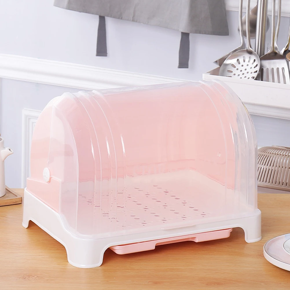 

Plastic Storage Box for Cups Dishes Plates Baby Bottles Kitchen ganizer Dust Proof Cover Dish Rack Cup Drying Box Plate Drying