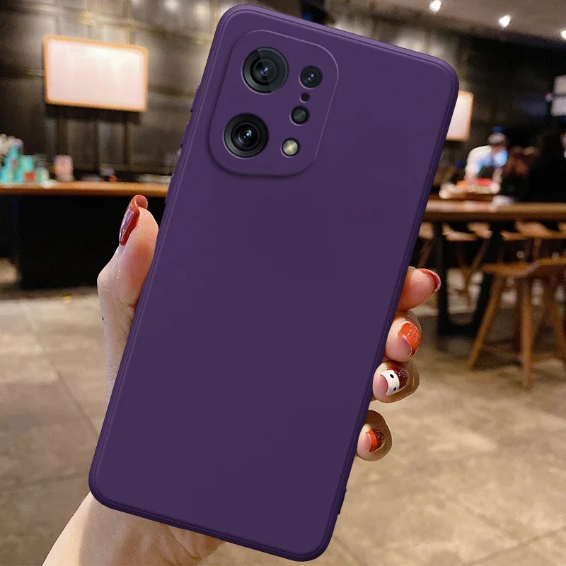 Capa de silicone líquido para oppo encontrar x2 x3 x5 pro neo lite 5g câmera protetora 360 à prova de choque macio telefone capa traseira x5pro