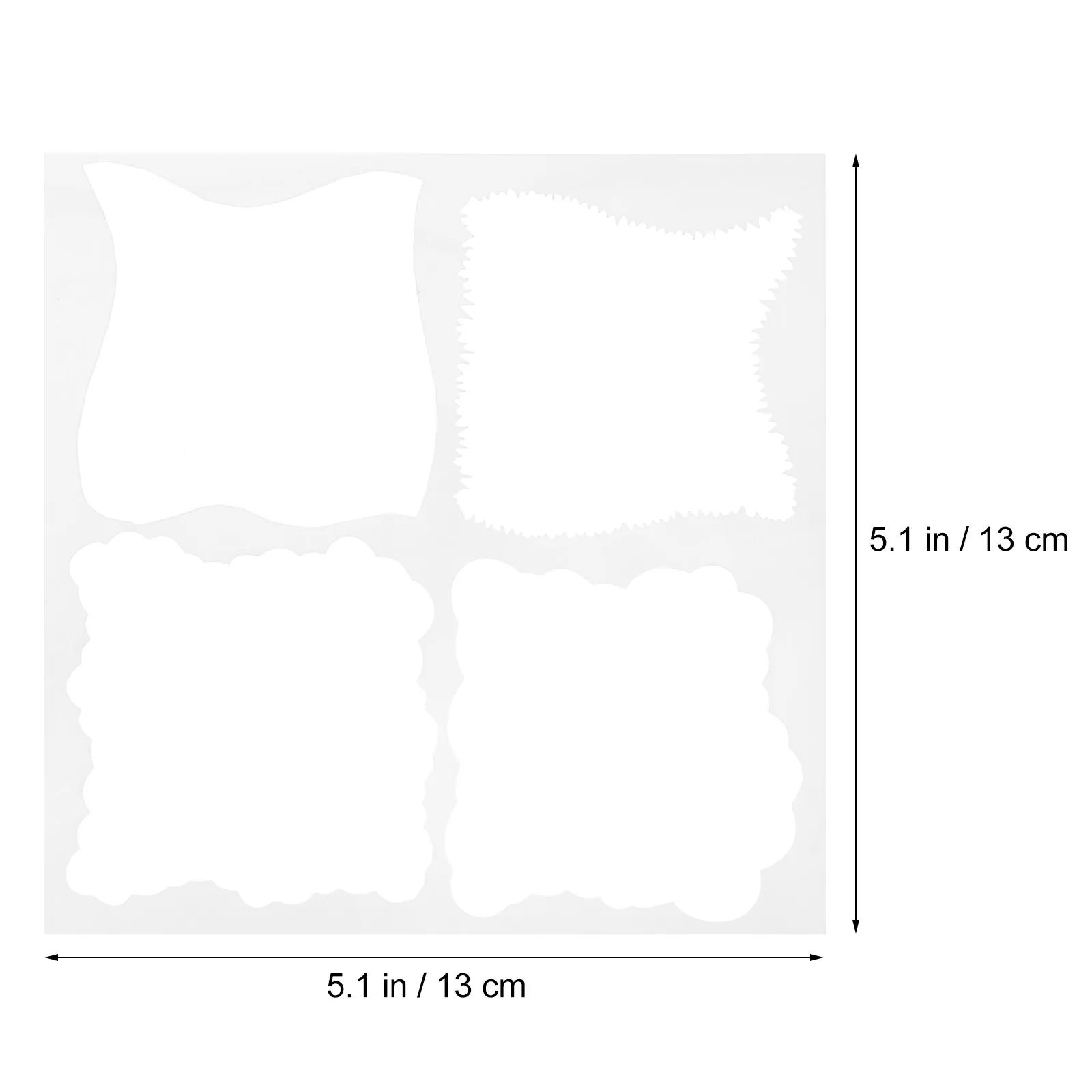 12Pcs Smooth Washable DIY Stencil Template Set for Kids Creativity Development Painting Craft Scrapbook Journal Wall Art