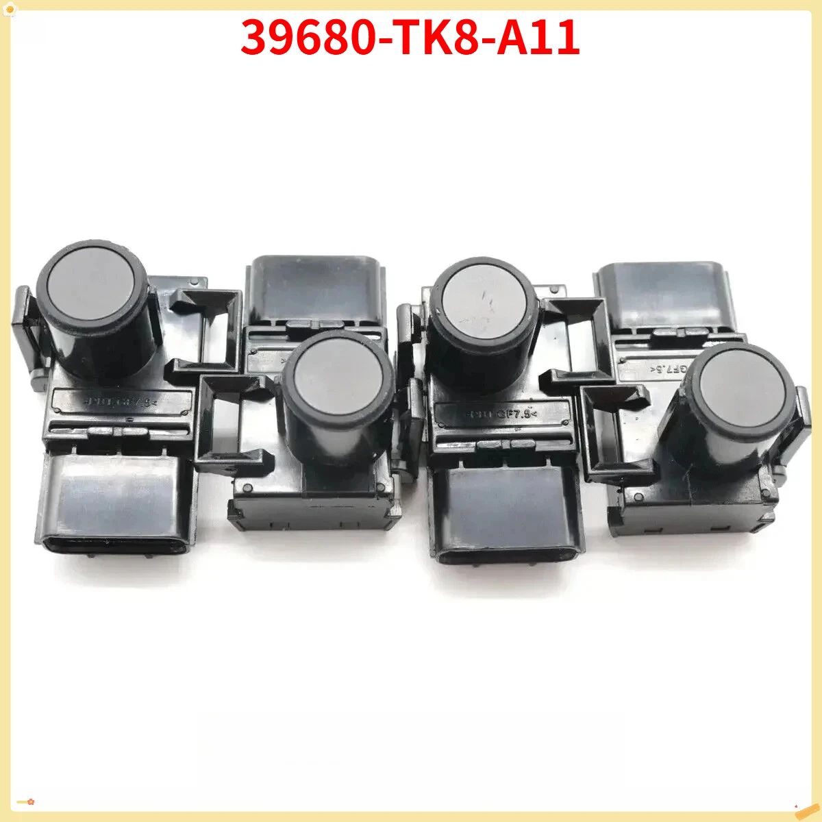 Black PDC Bumper Parking Sensor 4PCS For HONDA ODYSSEY 2011-2017 PILOT 2012-2015 39680TK8A11A4 39680TK8A11B4 39680-TK8-A11