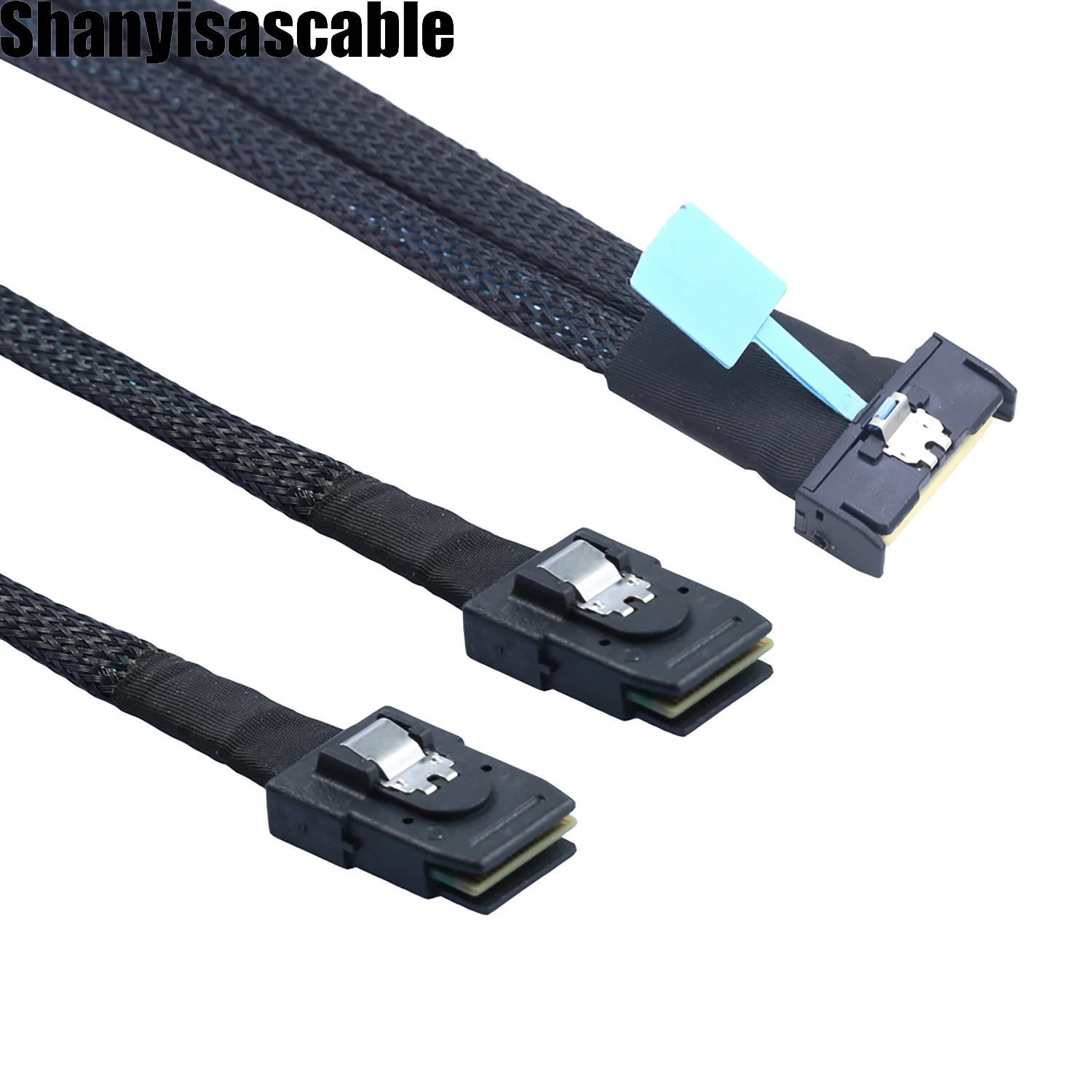 

1.0M Server Adapter Cable Slime sas MCIO 8I to 2xSFF-8087 MINISAS Server Data Multifunction Convenient Adapter Cable