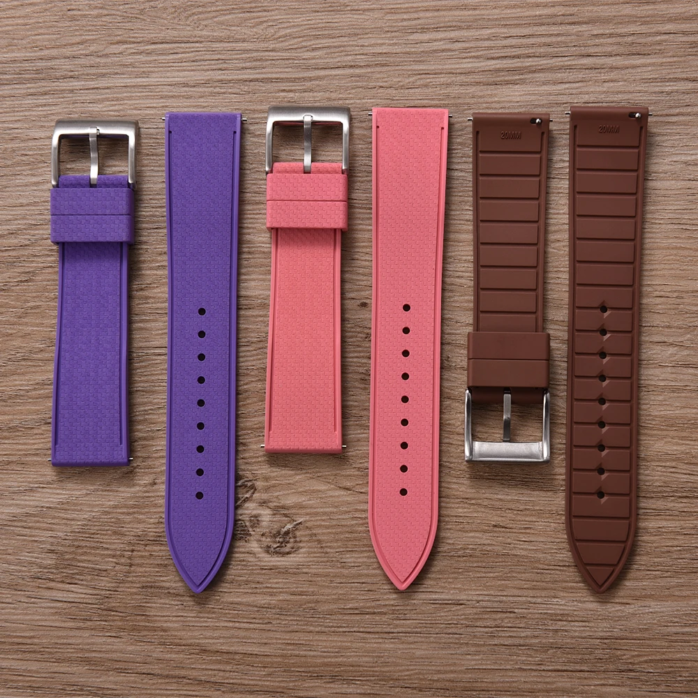 Hochwertiges FKM-Gummi-Uhrenar – Fkm Rubber Dive Watch Strap 20Mm Bewertung und Preis