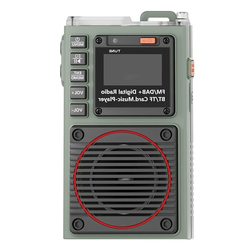 ABKI-FM Radio, Alarm Clock, Timer Mini Digital Radio With Bluetooth TF Card Insertion, Portable Outdoor Function