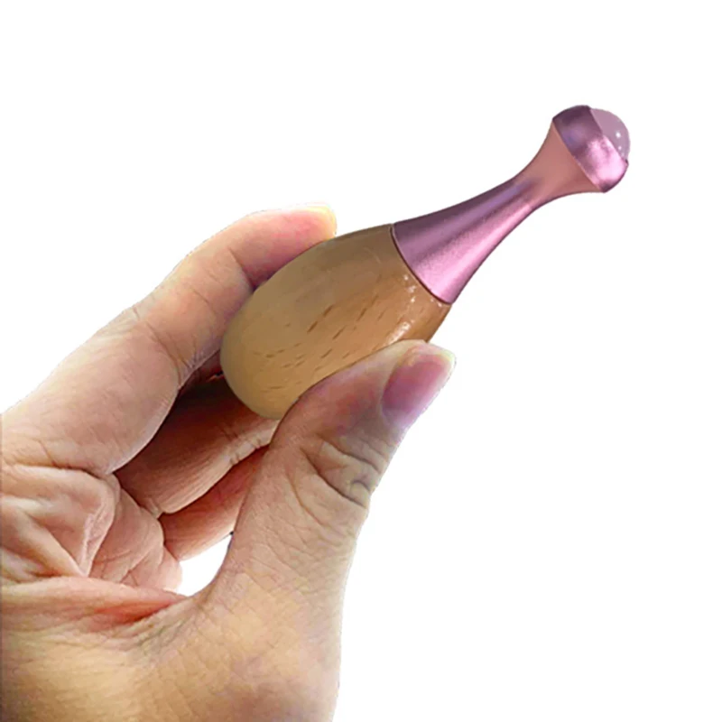 1Pc Gourd Shaped Natural Jade Roller For Face Eye Massager Jade Stone Anti-wrinkle Lift Facial Beauty Body Care Massage Tool