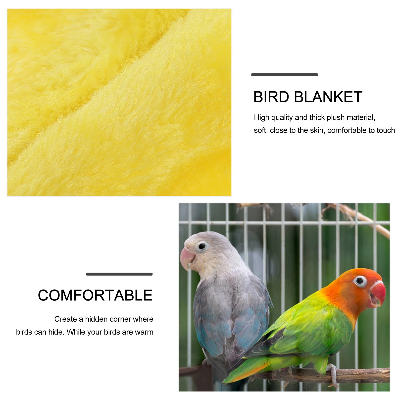 

Sheepskin Bird Nest Hammock Bed For Parrot Cage Warm Comfortable Snuggle Hut Thick Soft Cozy Hiding Spot Stress Relief Play Hide