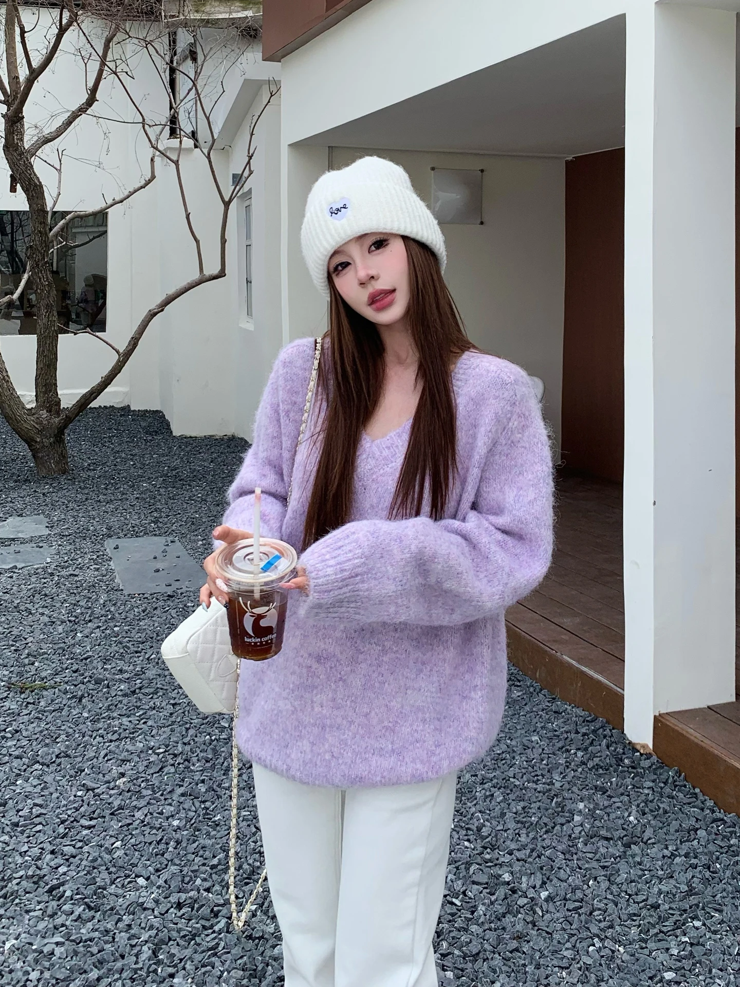 

Свободный длинный вязаный свитер Sve V-Ne, женский осенне-зимний повседневный удобный всепогодный цветной блузка с капюшоном, топ