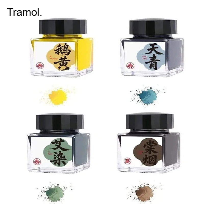 Tramol Spring Limited Edition Waterproof Fountain Pen Colored Ink for Dip Pens Non-fading Office School Supplies Stationery