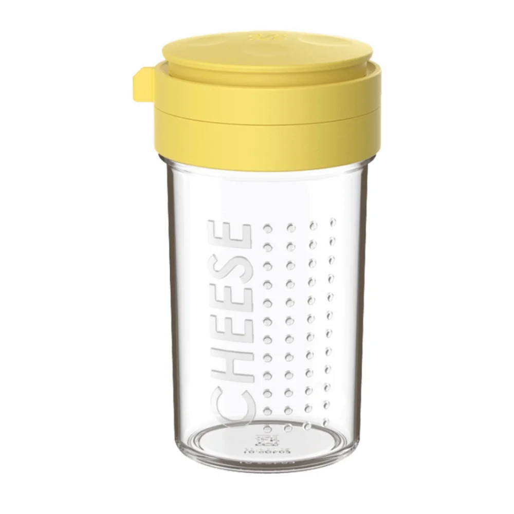 

Clear Grated Cheese Bottle Rotatable Lid Moisture-proof Spice Dispenser Dustproof Sealed Cheese Sprinkler Frosting