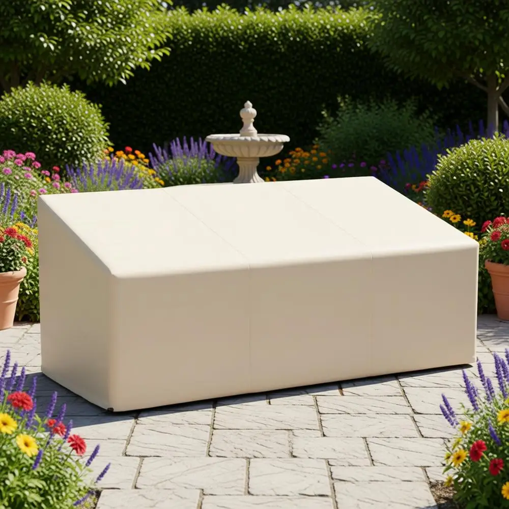 

Прочный чехол для уличной мебели из ткани 600D с регулируемым фиксатором, большой чехол для садовой мебели, цвет хаки, 79Ш x 38Г x 35В