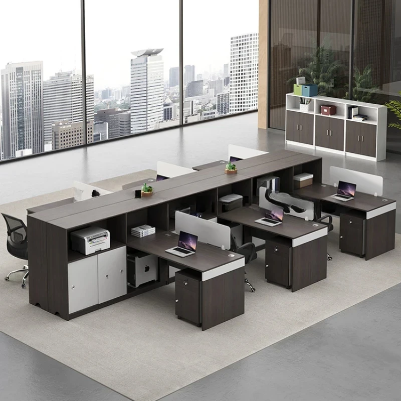 Simplicity Modern Office Desks Employee Combination Station Staff Office Desks Finance Bureau Meuble Working Equipment