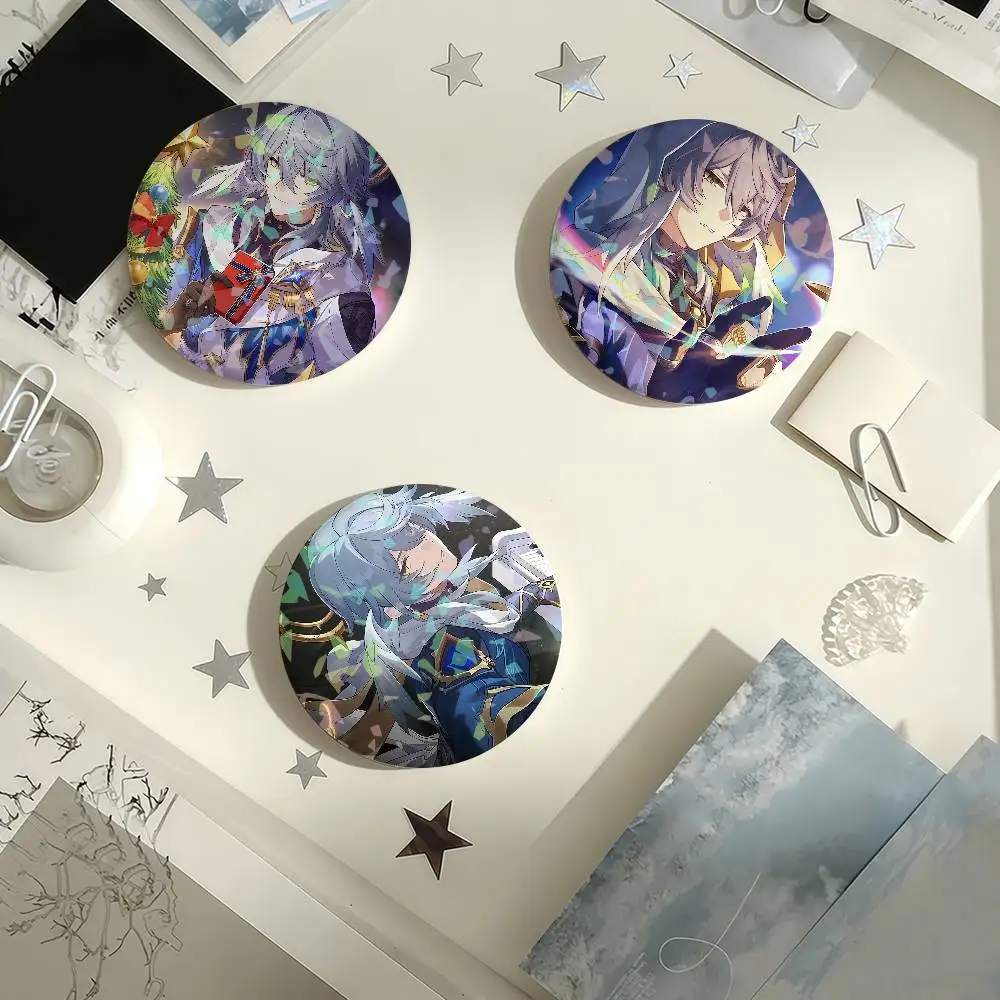 Jeu Honkai Star Rail dimanche Laser Badge broches créatives broche pour sac vêtements chapeau décor cadeaux Fans recueillir
