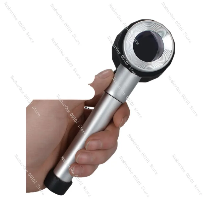 

Handheld Magnifying Glass with LED Light Microscope HD Coin Silver Stamp Printing 60 Jewelry Wine Inspection Identification