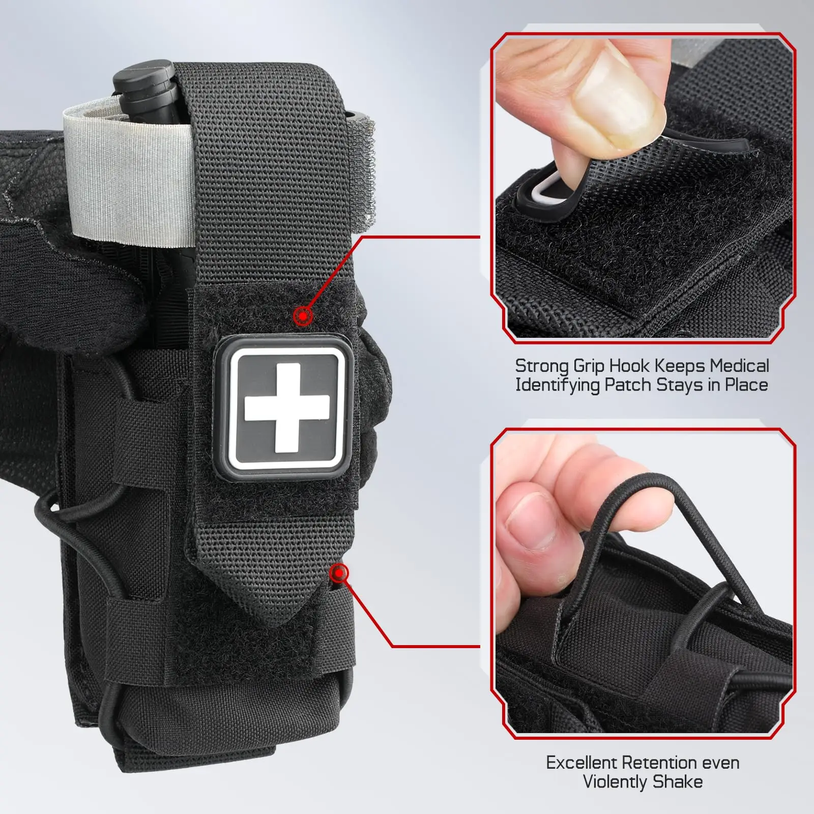 Funda porta torniquete táctico MOLLE – Soporte IFAK para botiquín - imagen 5