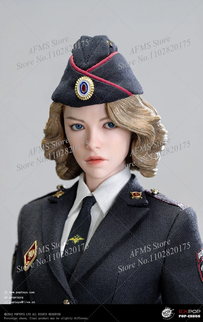 POPTOYS 1/6 EX055 mujer policía montada POPTOYS EX056 mujer policía del Ministerio de Asuntos Internos soldado de figura de acción de 12 pulgadas