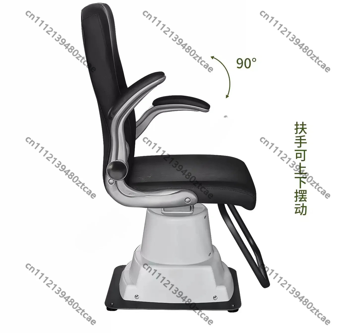 Lifting Optometry Chair Kit With Movable Armrest And Foot Pedal For Optical Shop Professional Optometry Work Station Replacement