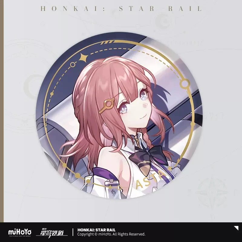 

Игра Honkai:Star Rail ASTA height Series жестяная накладка значок miHoYo модные аксессуары для косплея фотоаксессуары подарки на Хэллоуин