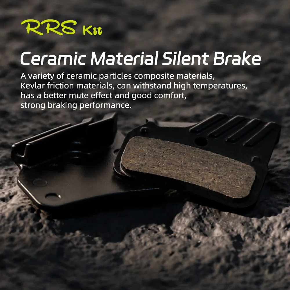 RRSKit Ceramic Disc Brake Pads For Shimano M9120 M8120 M7120 Bike Brake Pad Bicycle Accessories Cycling Parts For N03A N04C DO2S