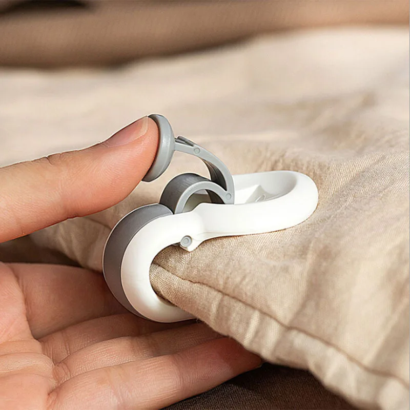 6 Pcs/set Non-slip Duvet Quilt Clips Plastic Blankets Fastener Clip Bed Cover Duvet Sheet Fixer Homeware Creative Quilt Clip