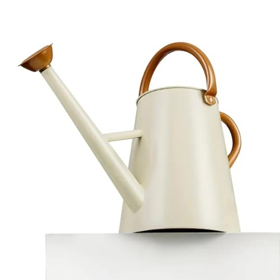 

Metal Watering Can with Removable Spout, 1.5 Gallon Large Watering Cans for Plants, Galvanized Steel Gardening Water Can for In