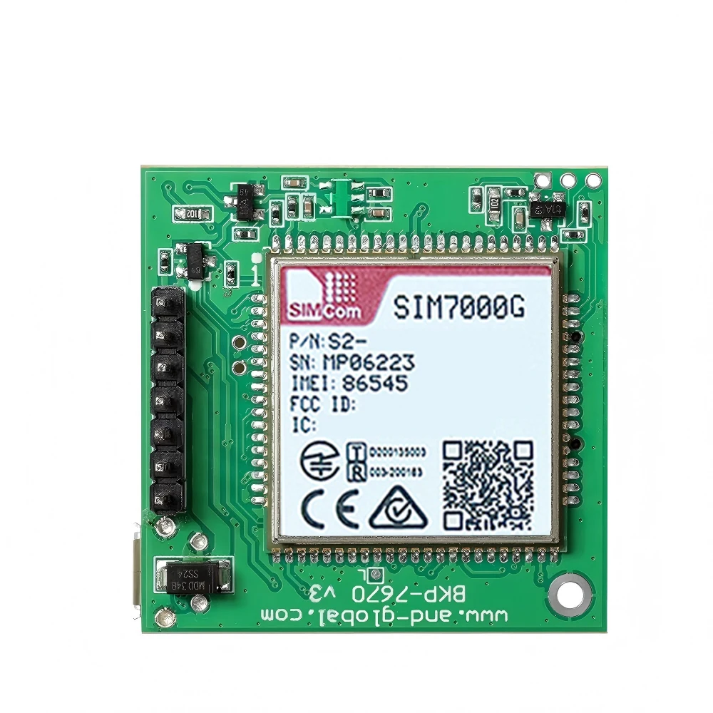 SIM7000G Push Nano Side Way SIM Slot Core Board SIMCOM LPWA+GSM+NBIOT+CATM Module Breakout Board Global Band ﻿