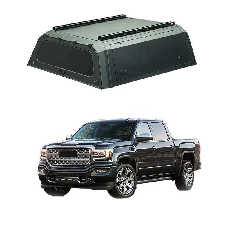 

ST Pickup Truck Hardtop Steel 4X4 Pick up Pickup Truck Bed Canopy Topper With A Free Tent for GMC Sierra/Canyon