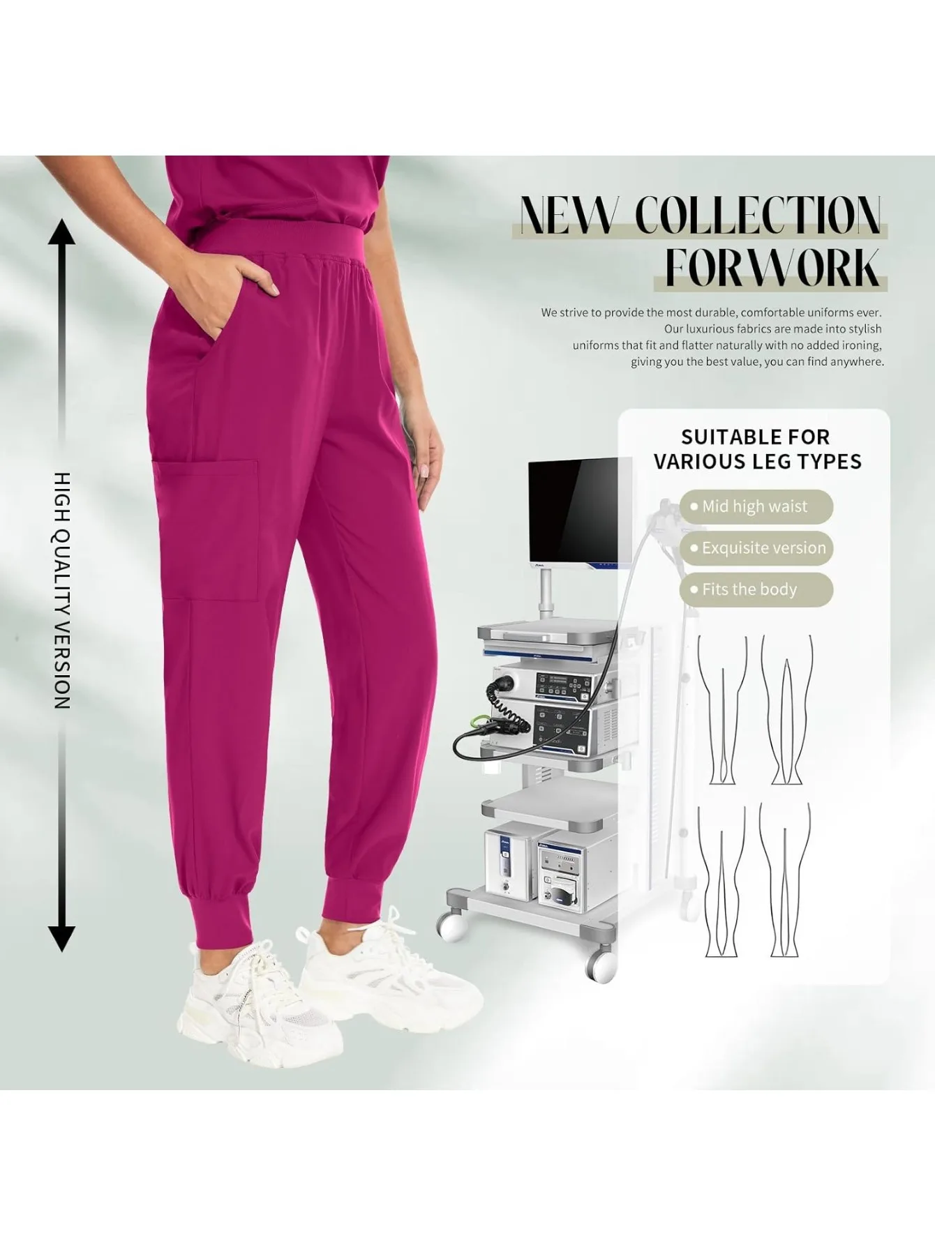 Женский комплект из двух предметов Swift Sleek — идеальная спецодежда для врачей, медсестер и занятий медицинскими профессолами