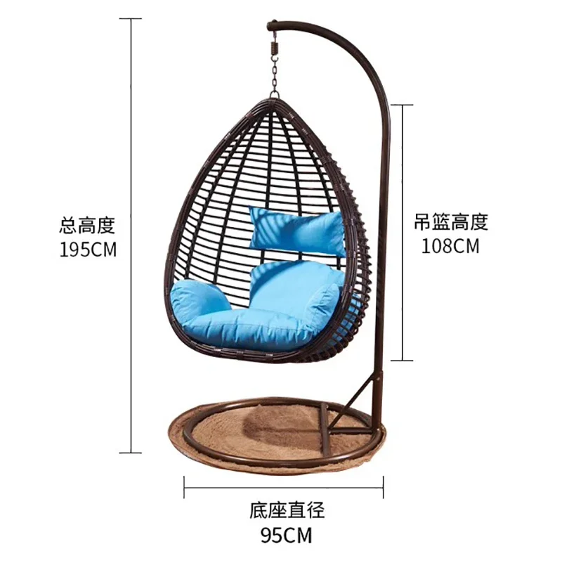 

waterproof hanging chair hanging basket autumn single lazy leisure balcony hammock cradle chair